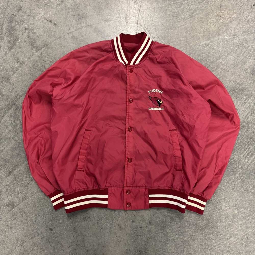Phoenix Cardinals Vintage NFL Jacket  Size L 80s Embroidered Windbreaker